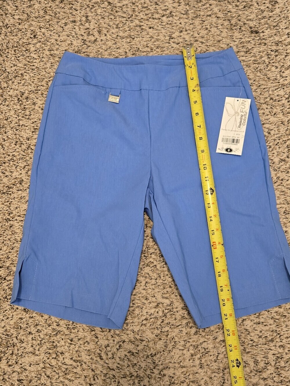 Lulu-B Pull-on Flat Front Bermuda Shorts- Size 6 NWT - Picture 5 of 11